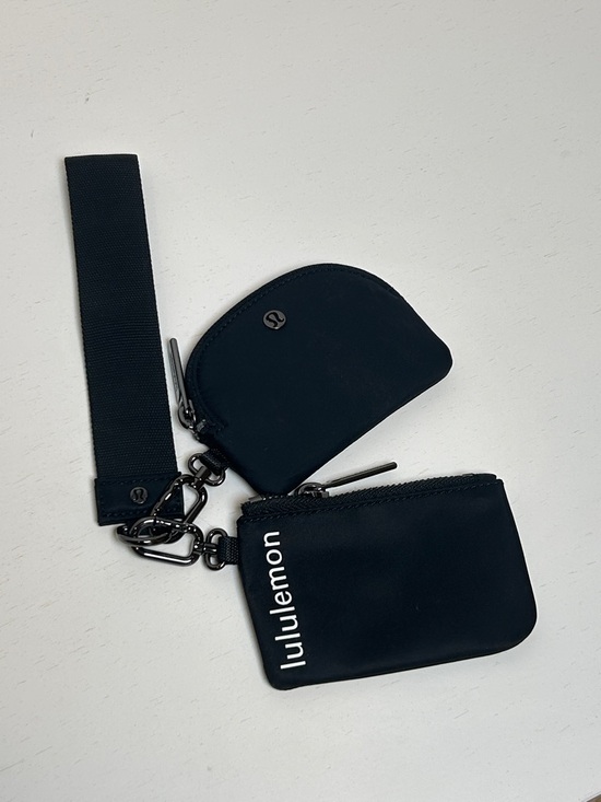 lululemon athletica Handbags - Lululemon Black Dual Pouch Wristlet New Without Tags